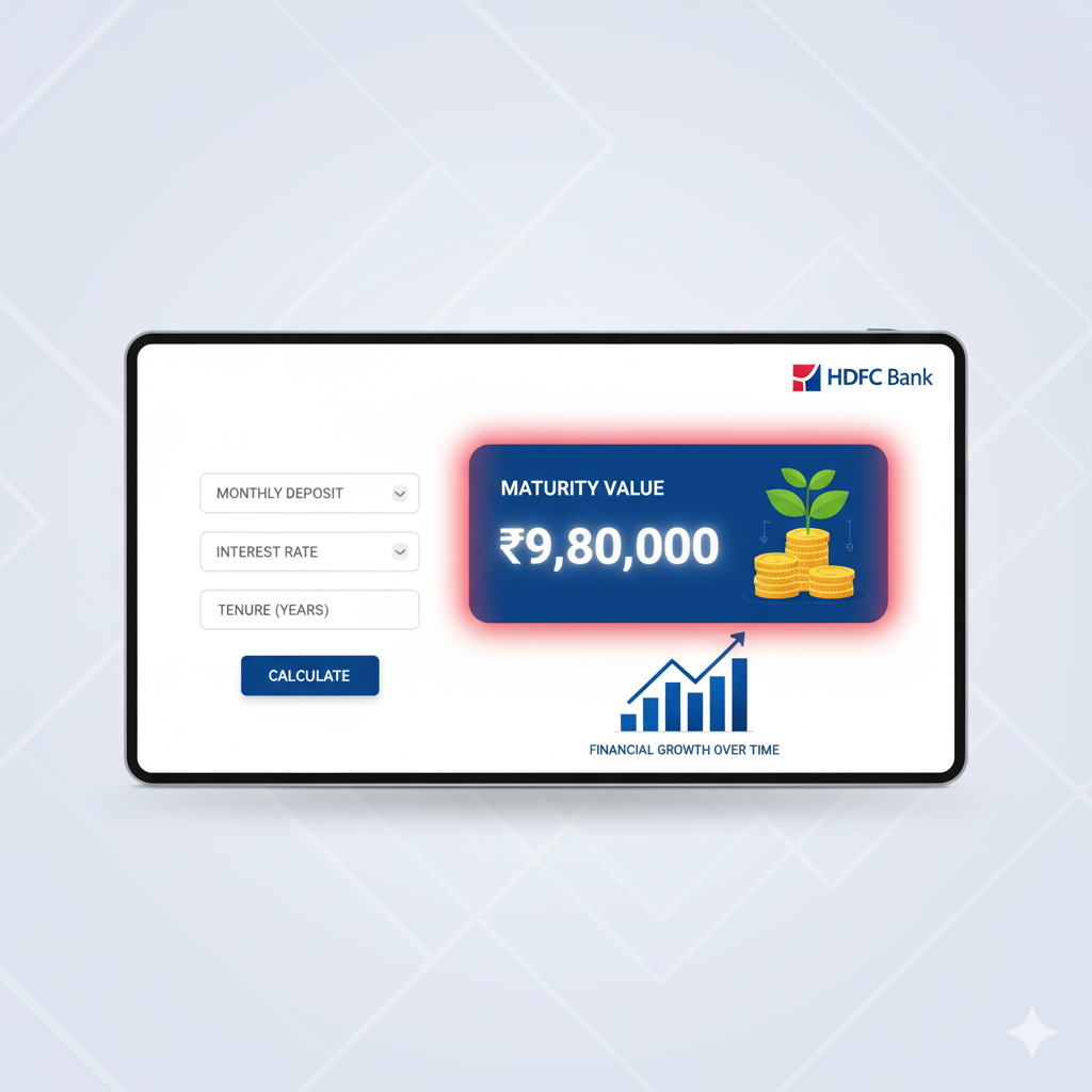 HDFC RD Calculator – Plan Smart, Save More 1 HDFC RD Calculator